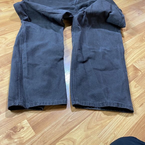 Carhartt Carpenter Mens Size 40 X 34 Dark Brown Dungaree Work Jeans B11‎ DKB - Picture 5 of 8